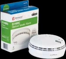 6 X AICO Ei146RC Optical Smoke Alarm 230V + Battery Back-up Exp 2028 to 2029 