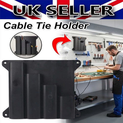 Large black cable tie holder - cable,