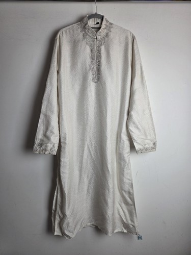 Mens white brocade indian - white,