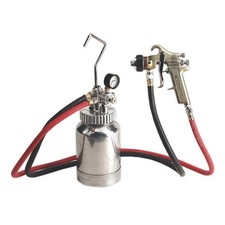 Sealey HVLP Pressure Pot System with Spray Gun & Hoses 1.7mm Set-Up