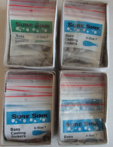 Packs bass casting sinkers - 48,