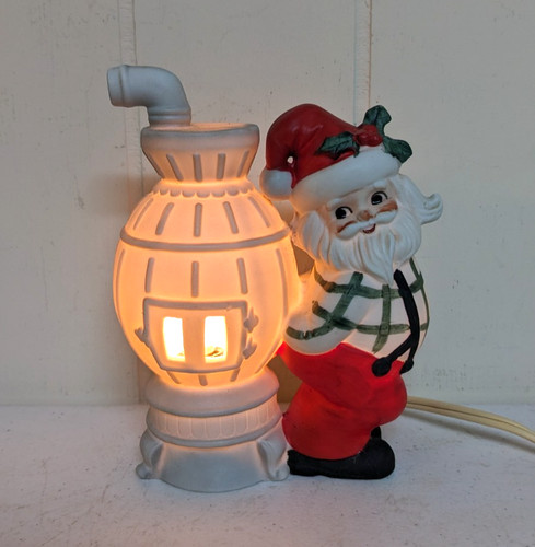Vtg lefton santa pot - pot, belly