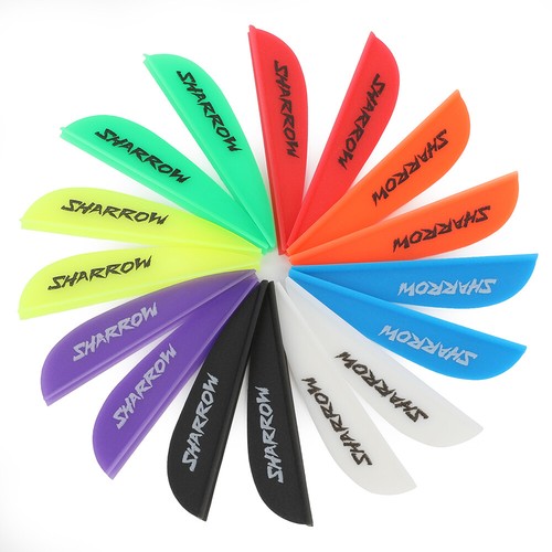 50x archery feathers rubber - 50x, 2"