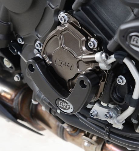 Engine case sliders black - r&g,