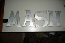 LETTERS cast aluminium WASH or MASH 16cm high professional quality SIGN     W3