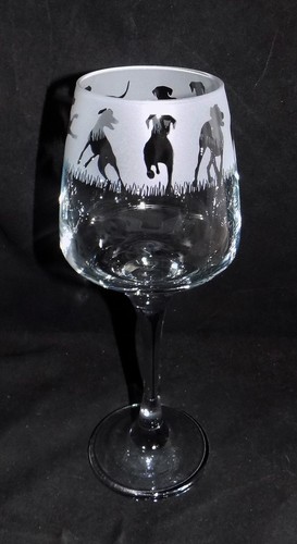 New doberman hand etched - new,