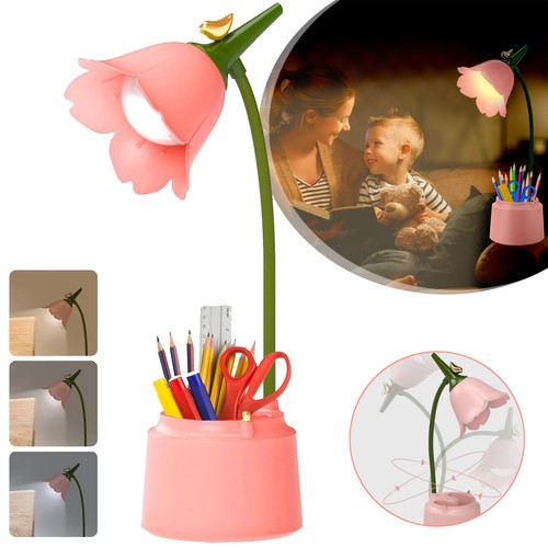 Led flower desk lamp - lamp, touch