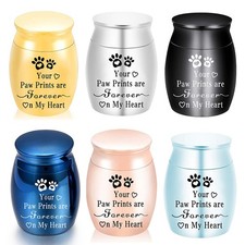 Elegant Memorial Box for Pet Ashes Small Keepsake Cremation Urn Holder 6 Type UK