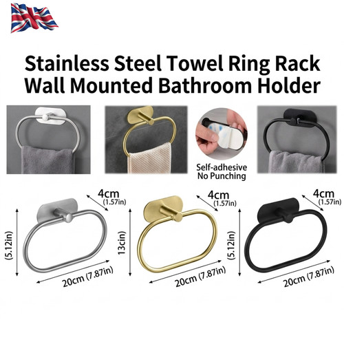 Stainless steel towel - stainless, ring