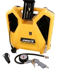 Jobsite 230V Portable Air Compressor 1100W Tyre Inflator Pool Air Bed Blow Gun