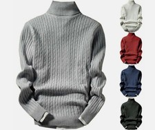 Mens Knitted Turtle Roll Neck