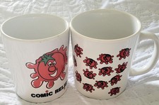 2 x Collectable Mugs,  1993,  Comic Relief,   Red Nose Day  "Splat" "Invasion" 