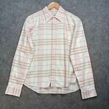 Burberry Shirt Mens Size UK M Pink Nova Check Cotton Blend Button Up Designer