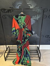 Issa London Stunning Silk Kaftan Dress Size 10 Excellent Condition