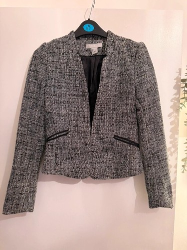 Black white tweed - h&m, &