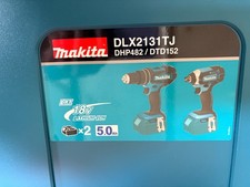 Makita DLX2131TJ 18V 2x5.0Ah Li-ion Combi/Impact Twin Kit - Open Box