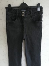 Falmer Heritage Women Black Straight Bootcut Jeans UK10 W28in L32 Pre-owned Good