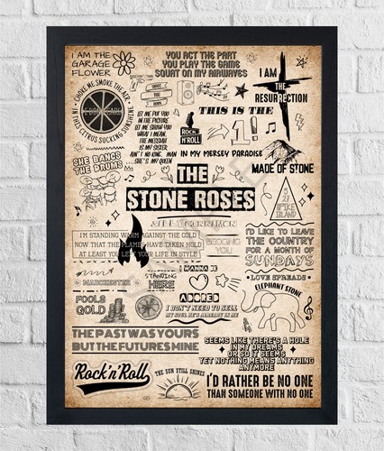 Stone roses poster song - stone,