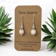 Rose Quartz Earrings 925