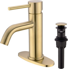 Brushed Gold Bathroom Faucet