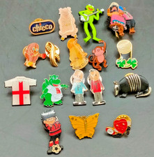 Vintage Enamel Pin Bundle – 17 Fun Badges incl. Kermit, Worry Dolls, Guide Dogs