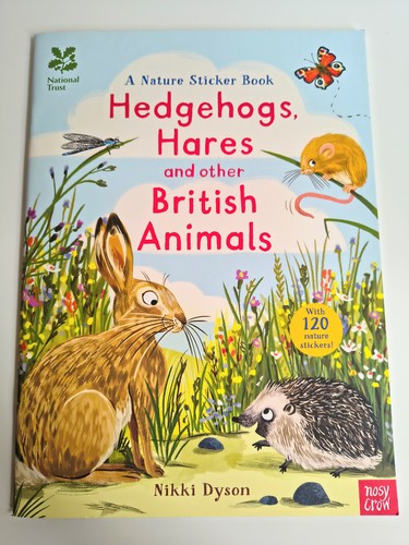 Sticker book hedgehogs - book, hedgehogs,