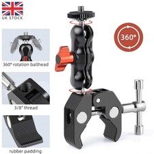 360° Ball Head Arm Camera Mount Phone Clamp Holder for DSLR Camera Field Monitor