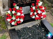 Artificial Silk Flower Grave