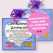 Care Assistant's Survival Kit ~ Fun Novelty Keepsake Gift & Greetings Card 