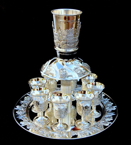 Wine fountain kiddush cup - wine,