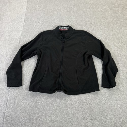 Ladies fleece jacket black - jacket,