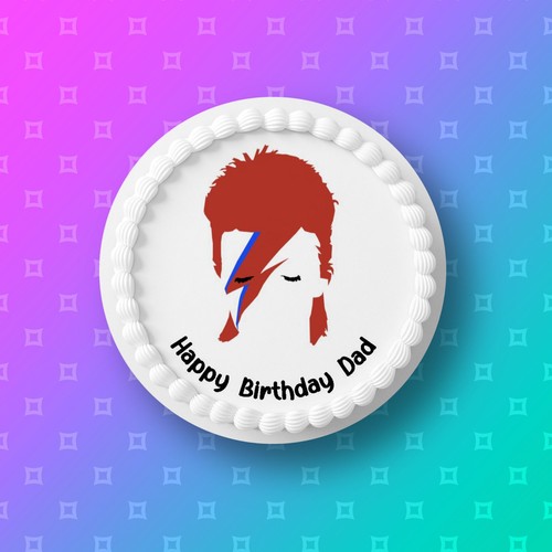 David bowie pre cut edible - bowie,