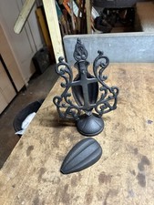 Antique Old Round Oak Parlor Wood Stove Ornate Topper Finial Urn Cast Iron Parts