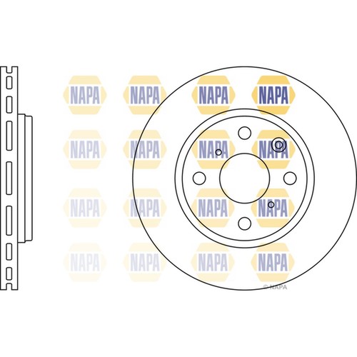 Brake discs vented - 2x, for