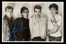 SIGNED THE SMITHS JOHNNY MARR MIKE JOYCE PHOTO RARE MORRISSEY PANIC 