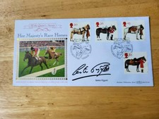 FDC  signed by  Lester Piggott  Benham anniversary cover