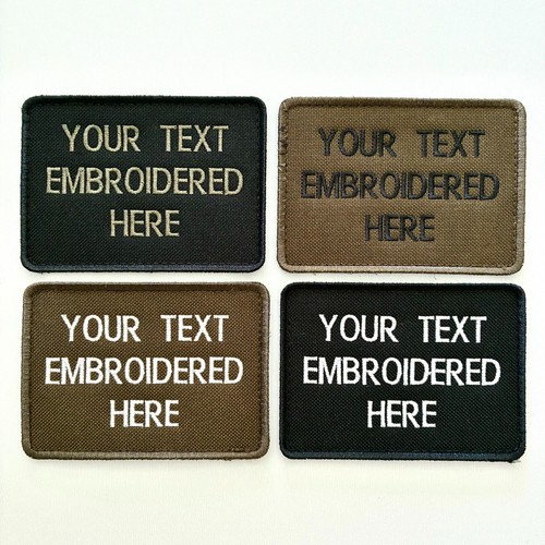Personalised embroidered text - embroidered,