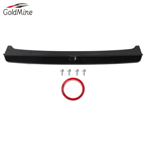 Rear spoiler black roof lip - rear,