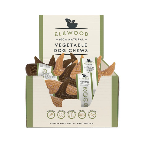 Elkwood vegetable antler dog - vegetable,