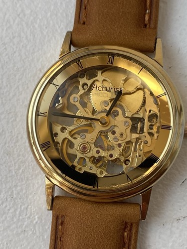 Accurist gold tone mechanical - accurist,