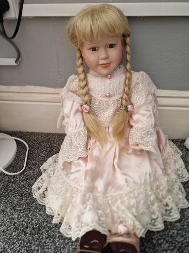 Porcelain doll - porcelain,