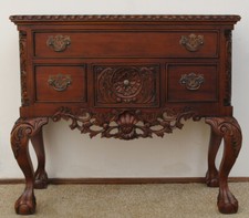 Chippendale lowboy cabinet - chippendale,