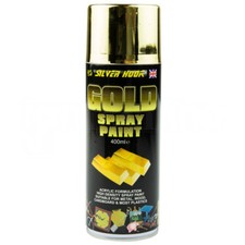 Silverhook Gold Effect 18K High Density Acrylic Spray Paint Metal Wood 400ml