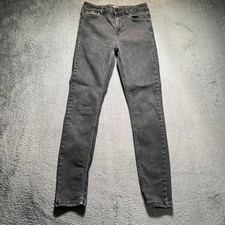 Superdry Jeans Womens 29x28 Gray High-Rise Skinny Stretch Denim