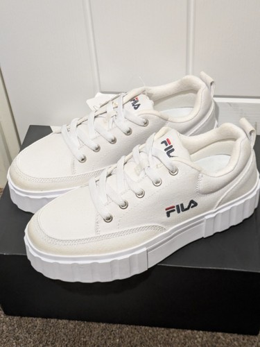 Fila sandblast white canvas - fila,