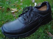 Clarks SHOCK ABSORBING Active Air BLACK TUMBLED LEATHER shoe Men UK-12 G EU-47 M