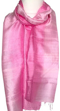 Pink Scarf Thai Silk Womens