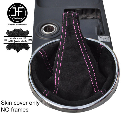 Pink stitch real suede - stitch,