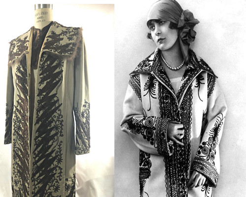 Antique 1920s art deco dress - antique,