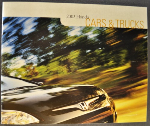 2003 honda brochure - honda, accord